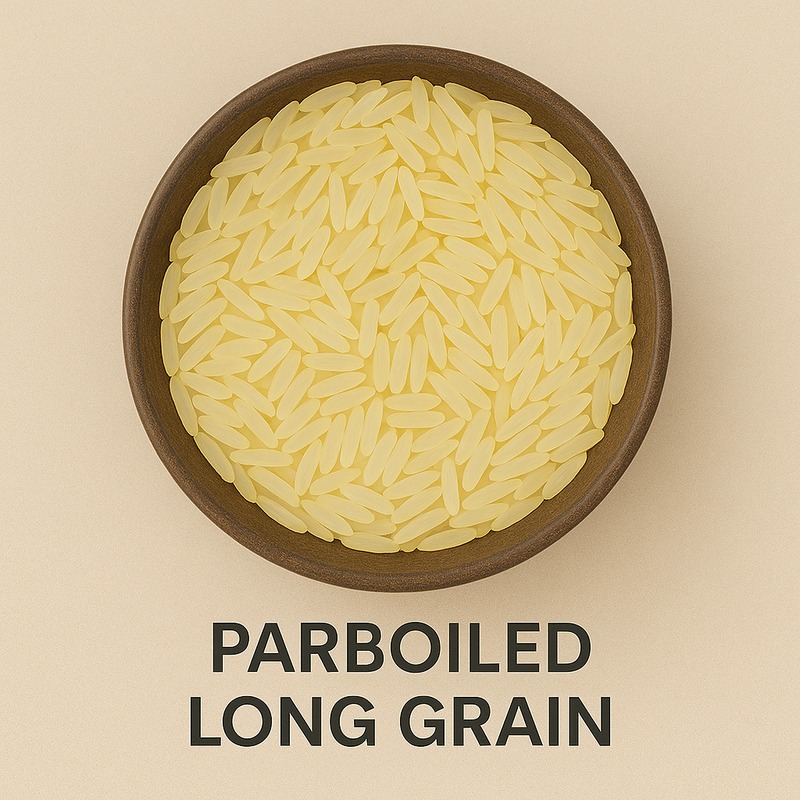 Long-grain parboiled